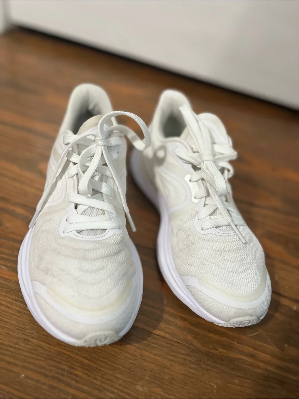 lululemon athletica White and Beige Women's Athletic Sneakers size 7